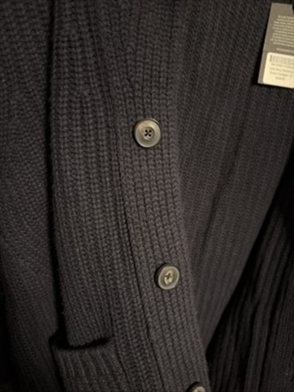 Buck Mason Men’s Medium Dark Navy Blue Herdsman Shawl Cardigan - Picture 8 of 14